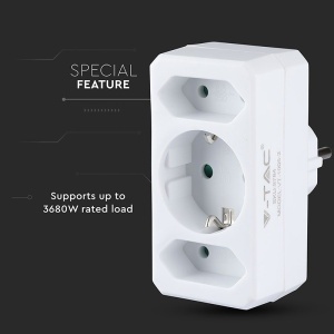 ADAPTOR 3 PRIZE 2X2.5A SI 1X16A MAX 3680W - Img 8