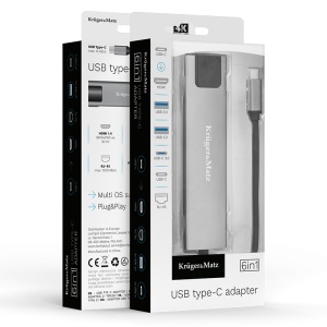 ADAPTOR HUB USB TIP C HDMI/2X USB3.0/2X USB TIP C/RJ45 - Img 7