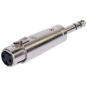 ADAPTOR XLR MAMA - JACK 6.35 TATA STEREO METAL - Img 2