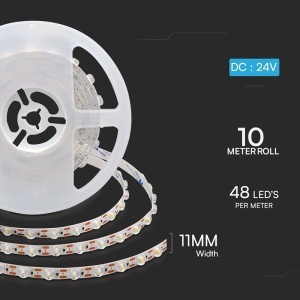 BANDA LED SM2835 24V 16.5W/M 4000K IP20 5M - Img 4