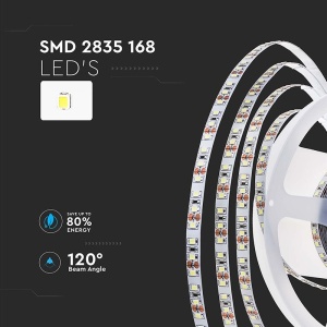 BANDA LED SM2835 24V 168LED/M 4000K IP20 5M - Img 4