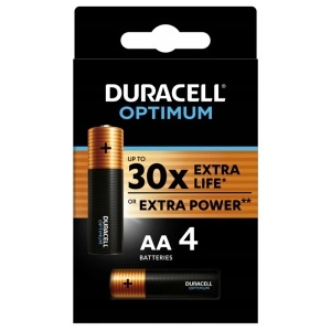 BATERIE ALCALINA DURACELL OPTIMUM LR06 BLISTER 4 BUC - Img 2