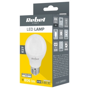 BEC LED G45 E27 8W 4000K 230V REBEL - Img 3