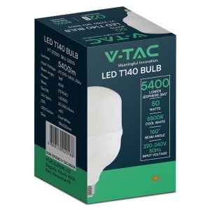 BEC LED T140 E27/E40 50W 6500K ALB RECE - Img 3