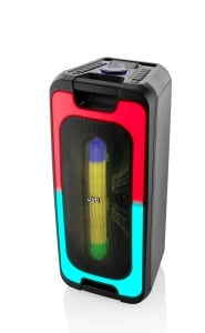 Boxa portabila JVC XS-EP424B, 140W, Bluetooth, USB, Radio FM, Microfon, AUX IN, Negru - Img 3
