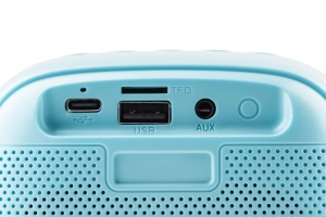 Boxa portabila pentru copii GoGEN BOB si BOBEK PARTY, 3.2 W, USB, Micro SD, microfon fara fir, 3.7V/1200mAh, albastru - Img 6