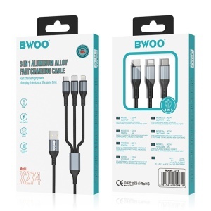 CABLU 3A 3IN1 USB LA USB-C - LIGHTNING - MICRO USB - Img 5