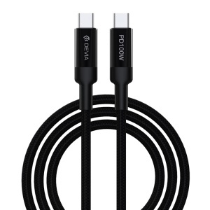 CABLU USB-C - USB-C 100W 1.5M - NEGRU - Img 2