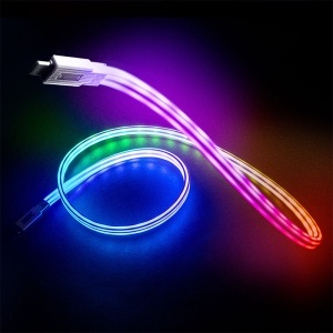 CABLU USB-C - USB-C FAST CHARGE 1M ILUMINAT LED - Img 5