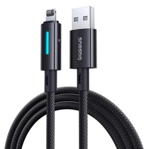 CABLU USB - LIGHTNING 2.4A 1M BASEUS - NEGRU - Img 1