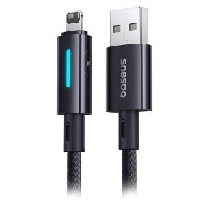 CABLU USB - LIGHTNING 2.4A 1M BASEUS - NEGRU - Img 5