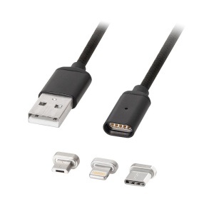CABLU USB MAGNETIC MICRO USB / LIGHTNING 1M - Img 3