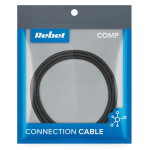 CABLU USB - MICRO USB 100CM NEGRU REBEL - Img 3