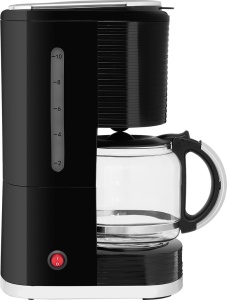 Cafetiera ECG KP 2150 Stripe, 980 W, 1.5 litri, preparare pana la 10 cesti de cafea odata, sistem drip-stop, negru - Img 2