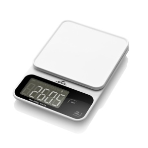Cantar de bucatarie ETA Popi 6770 90000, 5 Kg, precizie 0.1 g, afisaj LCD, functie TARA, alb - Img 3
