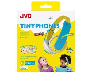 Casti JVC pentru copii HA-KD7-YNE, Over-ear, galben-albastru - Img 2