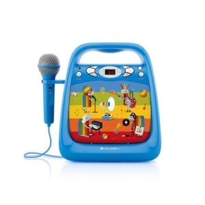 CD player cu Bluetooth si functie karaoke GoGEN DECKO, USB, MP3, Microfon, Albastru - Img 2