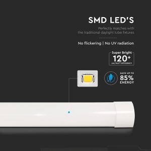 CORP ILUMINAT LED 20W 60CM 120LM/W 6500K ALB RECE - Img 8