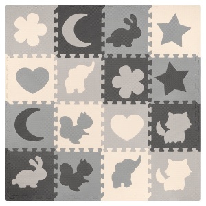 COVORAS EDUCATIV PUZZLE 150X150CM CU RAMA REBEL - Img 2