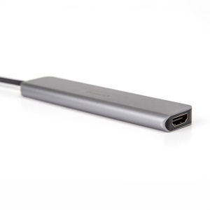 HUB 7 IN 1 USB-C PD 100W ALUMINIU PLATINET - Img 7