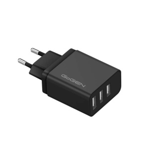 Incarcator de retea GoGEN ACH 301B, 3 x USB, 5V/3.1 A, 15.5 W, negru - Img 3