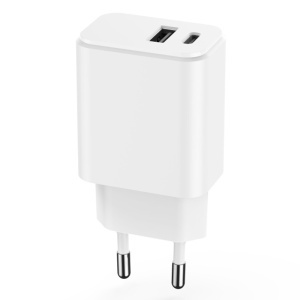 INCARCATOR RETEA USB-C +USB A FAST CHARGING 20W - ALB - Img 5