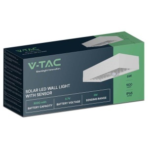 LAMPA EXTERIOARA 6W IP65 4000K INCARCARE SOLARA - ALB - Img 5