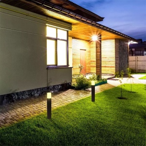 LAMPA GRADINA SOCLU GU10 80X80X50CM IP54 - NEGRU - Img 7