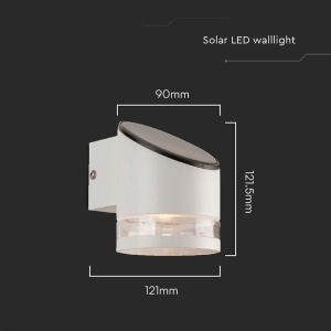LAMPA LED CU INCARCARE SOLARA 1W IP54 3000K - ALB - Img 4