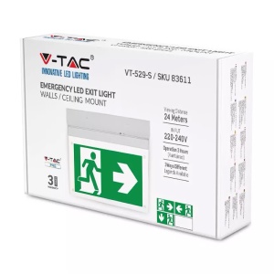 LAMPA LED IESIRE DE URGENTA 2W 6000K ALB RECE - Img 4