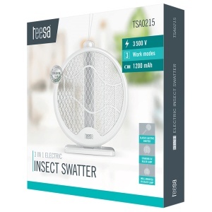 PALETA ELECTRICA SWATTER ANTI INSECTE 3 IN 1 TEESA - Img 11