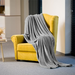 PATURA FLEECE POLAR 150X200CM GRI TEESA - Img 5