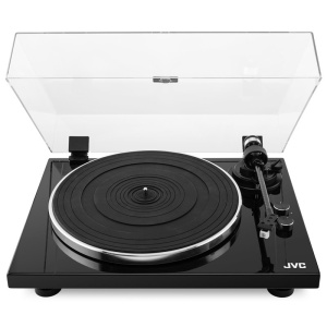 Pick-up Hi-Fi cu ac JVC AL-E534B, Bluetooth, 2 viteze (33 si 45 rpm), platan aluminiu, iesire RCA, negru - Img 3