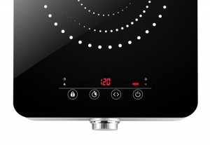 Plita cu inductie ETA Indukta 0111 90000, 1800 W, 10 niveluri de incalzire, timer, negru - Img 6