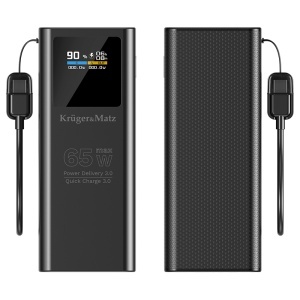 POWER BANK 20000 MAH LI-ION 65W QC PD KRUGER&MATZ - Img 5