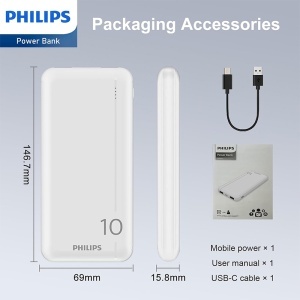 POWER BANK LI-POLYMER 10000MAH PHILIPS - Img 8