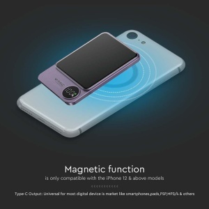 POWER BANK ULTRA SLIM 5000MAH WIRELESS FAST CHARGING - Img 8