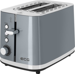 Prajitor de paine ECG ST 2766 Vintage Scuro, 925 W, 2 felii, 7 niveluri de rumenire, gri - Img 1