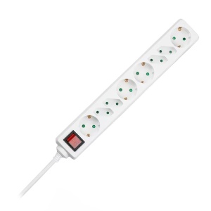 PRELUNGITOR 8 CAI CU INTRERUPATOR 1.5M( 3G1.5MM2) - ALB - Img 2