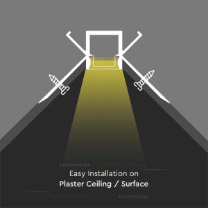PROFIL ALUMINIU PENTRU BANDA LED MONTAJ RIGIPS COLT INTERIOR 2M MAT - Img 5