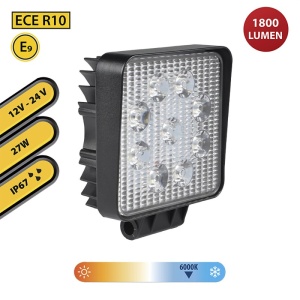 PROIECTOR AUTO LED 12/24V 27W 1800LM IP67 - Img 4