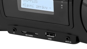 Radio FM cu CD și Bluetooth GoGEN CDM 425 BTDAB, 25 W, MP3, USB, card SD, telecomanda, negru/argintiu - Img 2