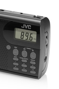 Radio portabil JVC RA-E431B, tuner digital FM, afisaj LCD, mufa jack pentru casti, ceas desteptator, antena, negru - Img 6
