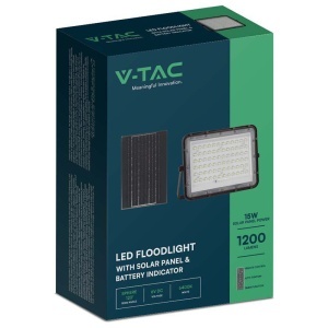 REFLECTOR CU INCARCARE SOLARA 15W 1200LM 4000K - NEGRU - Img 9
