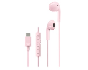 RESIGILAT - Casti JVC HA-FR17UC-P-U, Cu Fir, In-Ear, Microfon, USB-C, roz