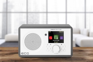 RESIGILAT - Internet radio ECG B.BOLD 3200 Cubo, FM, Bluetooth, Li-Ion 3,7V/2000 mAh, 3W RSM, telecomanda, carcasa din lemn - Img 17