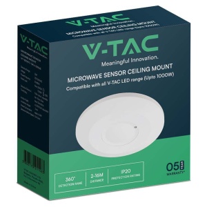SENZOR DE MISCARE 1000W 360GR IP20 - ALB - Img 3