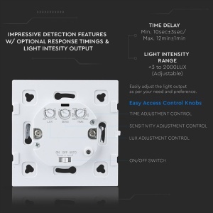 SENZOR MISCARE 180GR 1200W MAX - NEGRU - Img 9