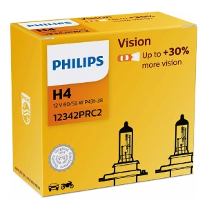 SET 2 BUC BECURI AUTO VISION H4 PHILIPS - Img 2