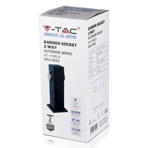 STALP EXTERIOR CU PRIZA 2 CAI IP44 - Img 11